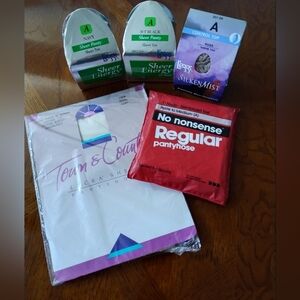 Five pairs of size A pantyhose, New